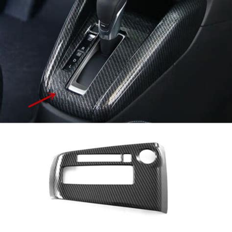 Carbon Fiber Inner Gear Shift Box Panel Cover Trim For Nissan 